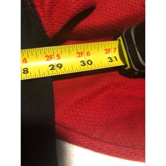 The Source Clothing 2XL Jersey Knit Jacket Red Black Street Wear Hip Hop - Picture 3 of 4